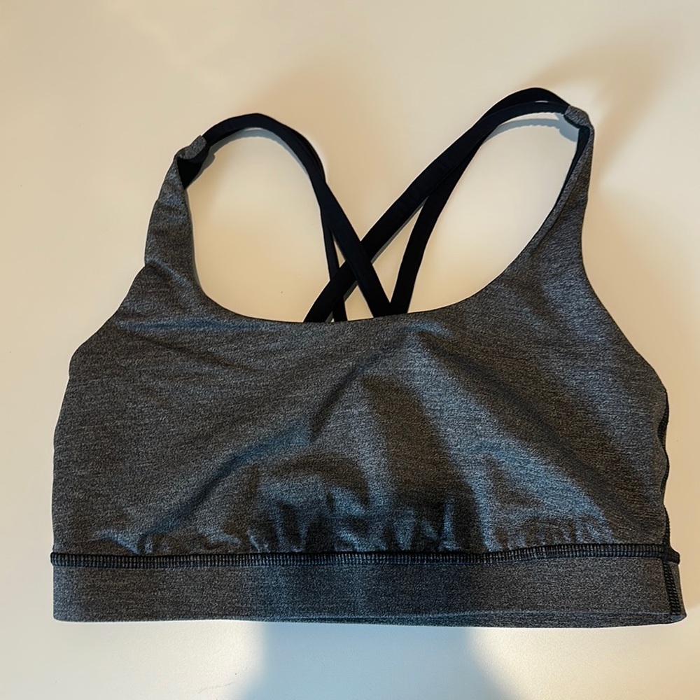 Lululemon Energy Bra, a popular sports bra known for its comfort and versatility